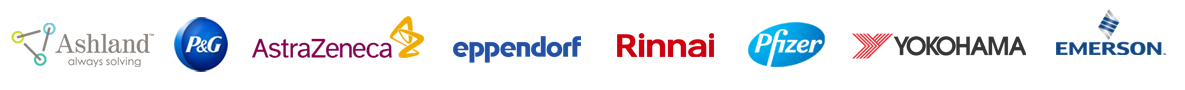 Ashland, P&G, AstraZeneca, Eppendorf, Rinnai, Pfizer, Smithfield